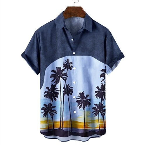 Men's Shirt Tree Turndown Street Casual Button-Down Print Short Sleeve Tops Casual Fashion Breathable Comfortable Blue
Men's Shirt Tree Turndown Street Casual Button-Down Print Short Sleeve Tops Casual Fashion Breathable Comfortable Blue