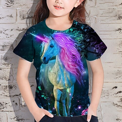 Kids Girls' T shirt Animal Outdoor 3D Print Short Sleeve Crewneck Active 3-12 Years Spring Green Purple
Kids Girls' T shirt Animal Outdoor 3D Print Short Sleeve Crewneck Active 3-12 Years Spring Green Purple