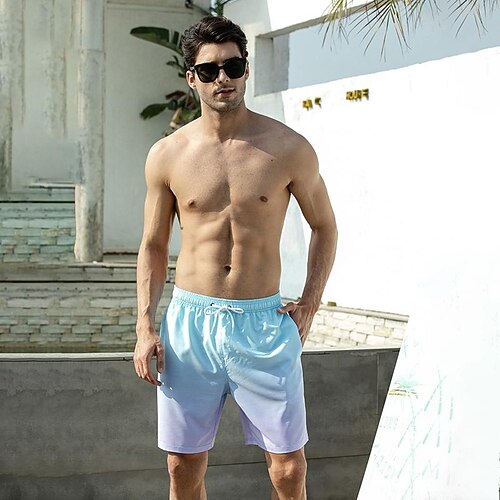 Men's Swim Trunks Swim Shorts Quick Dry Lightweight Board Shorts Bathing Suit with Pockets Drawstring Gradient Summer
Men's Swim Trunks Swim Shorts Quick Dry Lightweight Board Shorts Bathing Suit with Pockets Drawstring Gradient Summer