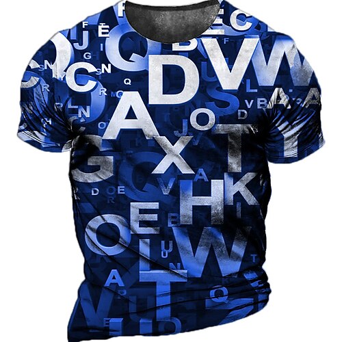 Men's Unisex T shirt Tee 3D Print Graphic Prints Letter Crew Neck Street Daily Print Short Sleeve Tops Casual Designer Big and Tall Sports Green Blue Yellow
Men's Unisex T shirt Tee 3D Print Graphic Prints Letter Crew Neck Street Daily Print Short Sleeve Tops Casual Designer Big and Tall Sports Green Blue Yellow