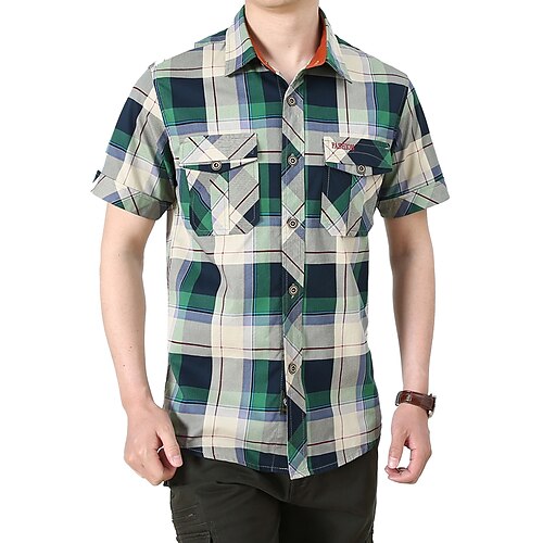 Men's Shirt Other Prints Tartan Turndown Daily Work Print Short Sleeve Tops Simple Casual Light Green Red
Men's Shirt Other Prints Tartan Turndown Daily Work Print Short Sleeve Tops Simple Casual Light Green Red