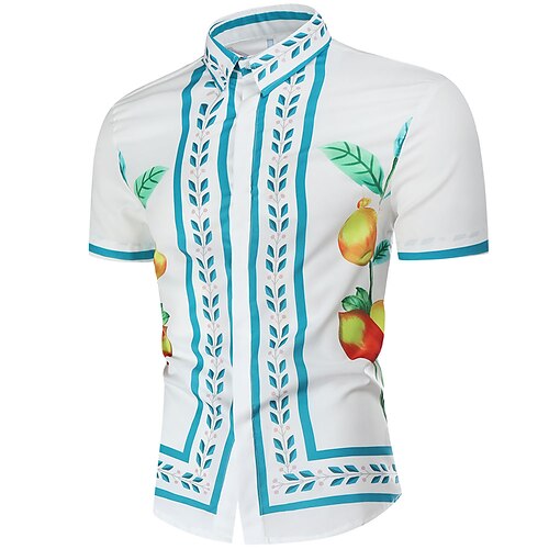 Men's Shirt Geometric Classic Collar Holiday Beach Print Tops Casual Tropical White
Men's Shirt Geometric Classic Collar Holiday Beach Print Tops Casual Tropical White