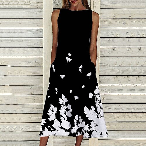 Per donna Abito casual Vestito longuette Verde Nero Senza maniche Floreale Tasche Primavera Estate Girocollo 2022 S M L XL XXL 3XL
Per donna Abito casual Vestito longuette Verde Nero Senza maniche Floreale Tasche Primavera Estate Girocollo 2022 S M L XL XXL 3XL