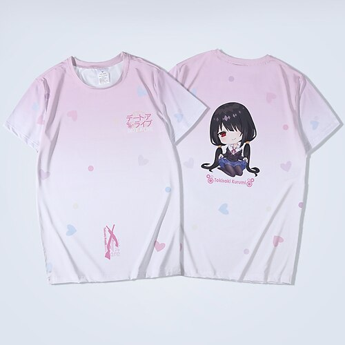 Inspired by Date A Live Tohka Yatogami Tokisaki Kurumi T-shirt Cartoon 100% Polyester Anime Harajuku Graphic Kawaii T-shirt For Men's / Women's / Couple's
Inspired by Date A Live Tohka Yatogami Tokisaki Kurumi T-shirt Cartoon 100% Polyester Anime Harajuku Graphic Kawaii T-shirt For Men's / Women's / Couple's