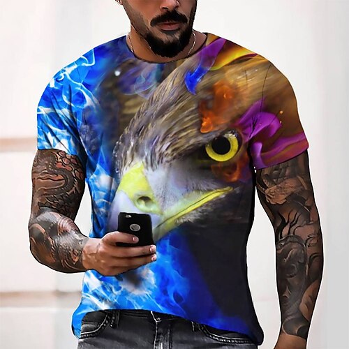 Men's Tee T shirt Tee 3D Print Graphic Round Neck Casual Daily 3D Print Short Sleeve Tops Fashion Designer Cool Comfortable Green Blue Gray
Men's Tee T shirt Tee 3D Print Graphic Round Neck Casual Daily 3D Print Short Sleeve Tops Fashion Designer Cool Comfortable Green Blue Gray