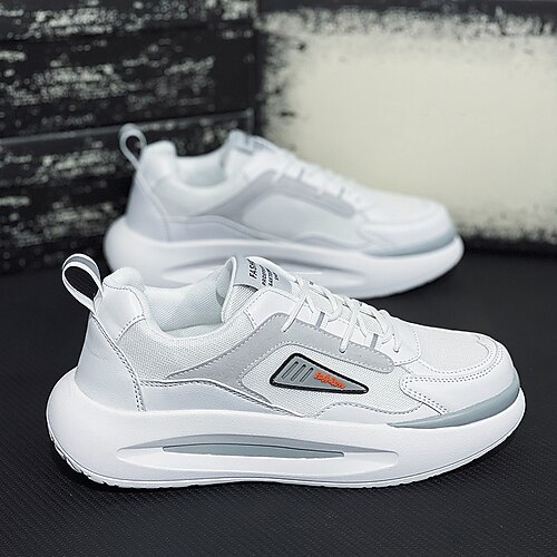Men's Trainers Athletic Shoes Comfort Shoes Athletic Walking Shoes PU Over The Knee Boots White / Green White Gray Fall
Men's Trainers Athletic Shoes Comfort Shoes Athletic Walking Shoes PU Over The Knee Boots White / Green White Gray Fall