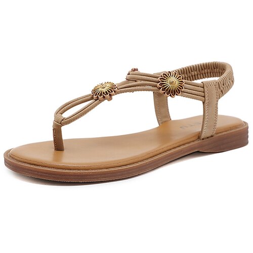 Women's Sandals Flat Sandals Rhinestone Flower Flat Heel Round Toe Open Toe Elegant Casual Daily Office Walking Shoes PU Leather Elastic Band Spring Summer Solid Colored Almond Black Green
Women's Sandals Flat Sandals Rhinestone Flower Flat Heel Round Toe Open Toe Elegant Casual Daily Office Walking Shoes PU Leather Elastic Band Spring Summer Solid Colored Almond Black Green