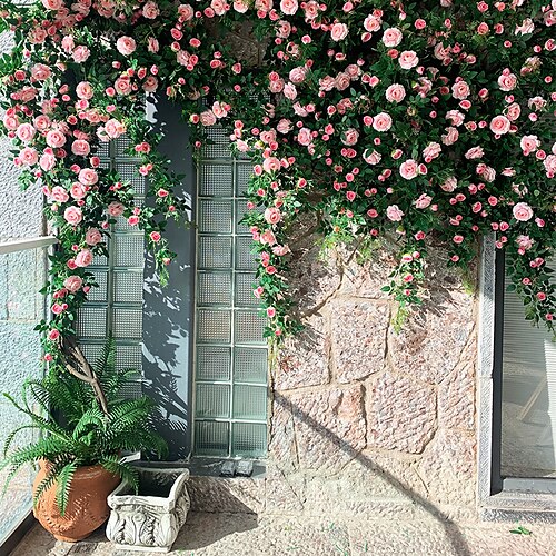 simulation tea rose vine fake flower vine rose vine soft-packed flower art landscaping plant wall wedding home decoration
simulation tea rose vine fake flower vine rose vine soft-packed flower art landscaping plant wall wedding home decoration