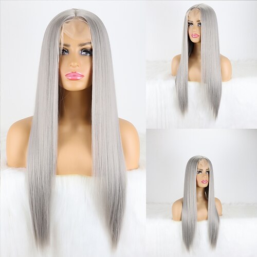 Long Straight Synthetic Lace Front Wigs Heat Resistant Gray Wig Natural Hair Wig For Women Cosplay Wigs For Women
Long Straight Synthetic Lace Front Wigs Heat Resistant Gray Wig Natural Hair Wig For Women Cosplay Wigs For Women