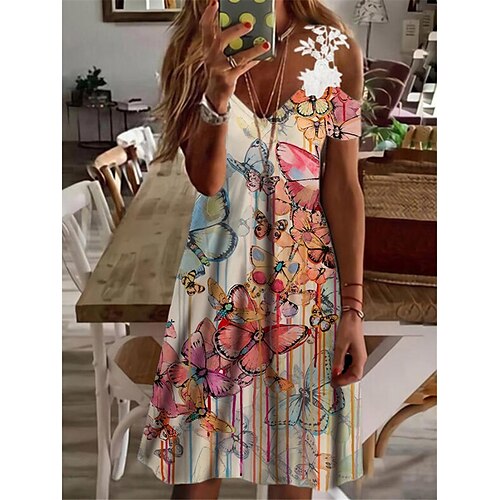 Mujer Vestido informal Azul Piscina Beige Manga Corta Floral Encaje Primavera Verano Escote en Pico 2022 S M L XL XXL 3XL
Mujer Vestido informal Azul Piscina Beige Manga Corta Floral Encaje Primavera Verano Escote en Pico 2022 S M L XL XXL 3XL