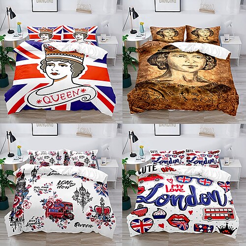 Duvet Cover Set British element London Queen Crown Boy Gife For Kid Gife 2/3 Piece Bedding Set with 1 or 2 Pillowcase(Single Twin only 1pcs)
Duvet Cover Set British element London Queen Crown Boy Gife For Kid Gife 2/3 Piece Bedding Set with 1 or 2 Pillowcase(Single Twin only 1pcs)