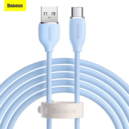 Baseus Jelly Liquid Silica Gel Fast Charging Data Cable USB to Type-C 100W 1.2m Black
Baseus Jelly Liquid Silica Gel Fast Charging Data Cable USB to Type-C 100W 1.2m Black