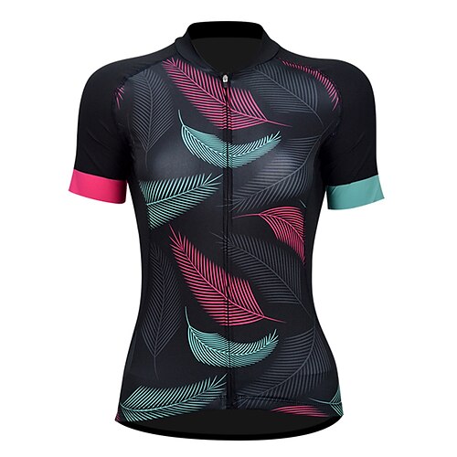 21Grams Women's Cycling Jersey Short Sleeve Bike Top with 3 Rear Pockets Mountain Bike MTB Road Bike Cycling Breathable Quick Dry Moisture Wicking Reflective Strips Black Feather Polyester Spandex
21Grams Women's Cycling Jersey Short Sleeve Bike Top with 3 Rear Pockets Mountain Bike MTB Road Bike Cycling Breathable Quick Dry Moisture Wicking Reflective Strips Black Feather Polyester Spandex