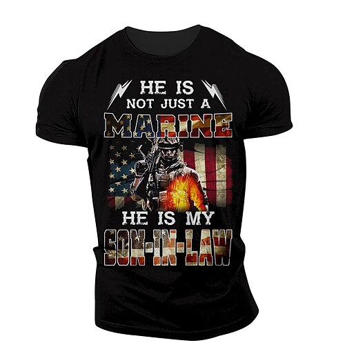 Men's Unisex T shirt 3D Print Graphic Prints Soldier National Flag Crew Neck Street Daily Print Short Sleeve Tops Casual Designer Big and Tall Sports Black
Men's Unisex T shirt 3D Print Graphic Prints Soldier National Flag Crew Neck Street Daily Print Short Sleeve Tops Casual Designer Big and Tall Sports Black