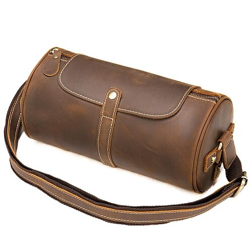 Men's Sling Bags Crossbody Bag Duffle Bag Nappa Leather Cowhide Zipper Daily Brown
Men's Sling Bags Crossbody Bag Duffle Bag Nappa Leather Cowhide Zipper Daily Brown
