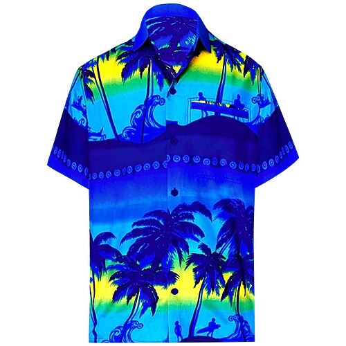 Men's Shirt Graphic Prints Turndown Street Casual 3D Button-Down Short Sleeve Tops Casual Fashion Comfortable Beach Blue-Green Green Blue
Men's Shirt Graphic Prints Turndown Street Casual 3D Button-Down Short Sleeve Tops Casual Fashion Comfortable Beach Blue-Green Green Blue