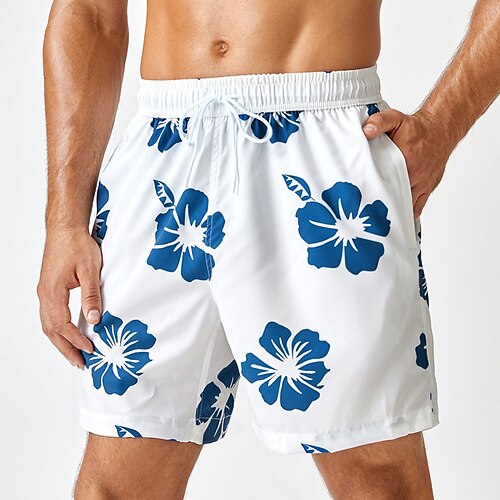 Men's Classic Style Fashion Shorts Board Shorts Swim Trucks Elastic Drawstring Design Print Short Pants Casual Daily Micro-elastic Graphic Flower / Floral Comfort Breathable Mid Waist White Blue
Men's Classic Style Fashion Shorts Board Shorts Swim Trucks Elastic Drawstring Design Print Short Pants Casual Daily Micro-elastic Graphic Flower / Floral Comfort Breathable Mid Waist White Blue