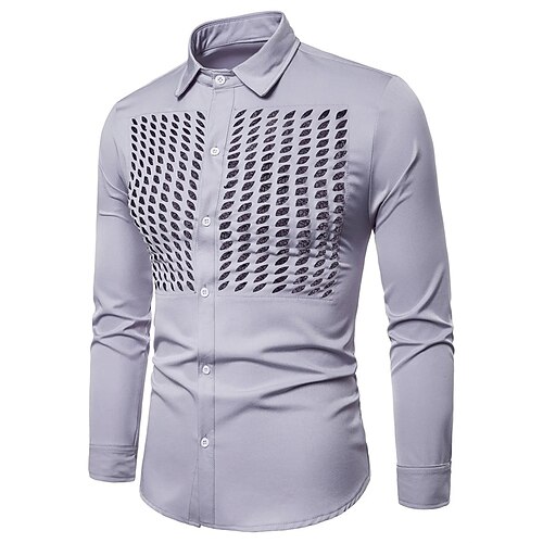 Men's Shirt Hot Stamping Polka Dot Graphic Turndown Street Casual Button-Down Print Long Sleeve Tops Casual Fashion Breathable Comfortable Gray
Men's Shirt Hot Stamping Polka Dot Graphic Turndown Street Casual Button-Down Print Long Sleeve Tops Casual Fashion Breathable Comfortable Gray