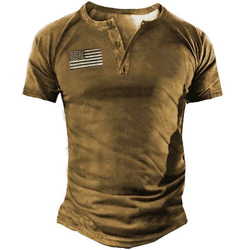 Men's Henley Shirt Tee T shirt Tee 3D Print Graphic National Flag Plus Size Henley Daily Sports Patchwork Button-Down Short Sleeve Tops Basic Casual Classic Designer Green Blue Gray
Men's Henley Shirt Tee T shirt Tee 3D Print Graphic National Flag Plus Size Henley Daily Sports Patchwork Button-Down Short Sleeve Tops Basic Casual Classic Designer Green Blue Gray
