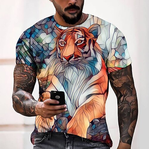 Men's Tee T shirt Tee 3D Print Graphic Round Neck Casual Daily 3D Print Short Sleeve Tops Fashion Designer Cool Comfortable Orange
Men's Tee T shirt Tee 3D Print Graphic Round Neck Casual Daily 3D Print Short Sleeve Tops Fashion Designer Cool Comfortable Orange