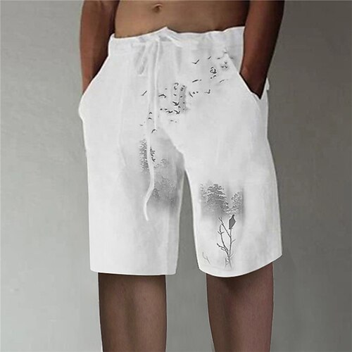 Men's Stylish Designer Straight Shorts 3D Print Elastic Waist Short Pants Sports Outdoor Daily Graphic Prints Ink Painting Cotton Blend Comfort Breathable Mid Waist White M L XL XXL 3XL
Men's Stylish Designer Straight Shorts 3D Print Elastic Waist Short Pants Sports Outdoor Daily Graphic Prints Ink Painting Cotton Blend Comfort Breathable Mid Waist White M L XL XXL 3XL
