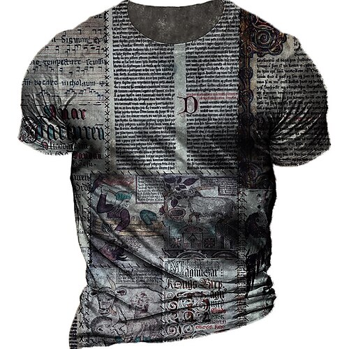 Men's Unisex T shirt 3D Print Graphic Prints Letter Crew Neck Street Daily Print Short Sleeve Tops Casual Designer Big and Tall Sports Gray
Men's Unisex T shirt 3D Print Graphic Prints Letter Crew Neck Street Daily Print Short Sleeve Tops Casual Designer Big and Tall Sports Gray