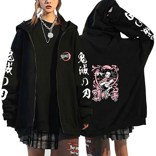 Inspired by Demon Slayer: Kimetsu no Yaiba Kamado Nezuko Agatsuma Zenitsu Kamado Tanjiro Anime Cartoon 100% Polyester Anime Harajuku Graphic Kawaii Outerwear For Men's / Women's / Couple's
Inspired by Demon Slayer: Kimetsu no Yaiba Kamado Nezuko Agatsuma Zenitsu Kamado Tanjiro Anime Cartoon 100% Polyester Anime Harajuku Graphic Kawaii Outerwear For Men's / Women's / Couple's