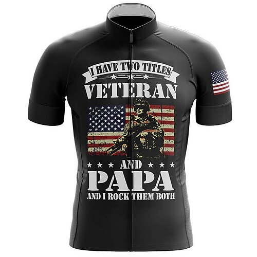 21Grams Men's Cycling Jersey Short Sleeve Bike Top with 3 Rear Pockets Mountain Bike MTB Road Bike Cycling Breathable Quick Dry Moisture Wicking Reflective Strips Black American / USA Polyester
21Grams Men's Cycling Jersey Short Sleeve Bike Top with 3 Rear Pockets Mountain Bike MTB Road Bike Cycling Breathable Quick Dry Moisture Wicking Reflective Strips Black American / USA Polyester