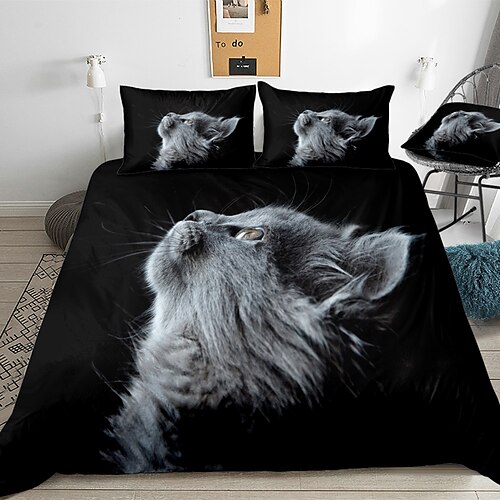 Animal Pattern 3-Piece Duvet Cover Set Hotel Bedding Sets Comforter Cover with Soft Lightweight Microfiber, Include 1 Duvet Cover, 2 Pillowcases (1 Pillowcase for Twin/Single)
Animal Pattern 3-Piece Duvet Cover Set Hotel Bedding Sets Comforter Cover with Soft Lightweight Microfiber, Include 1 Duvet Cover, 2 Pillowcases (1 Pillowcase for Twin/Single)