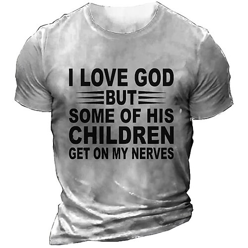 Men's Unisex T shirt Tee Letter Graphic Prints Crew Neck Army Green Khaki Dark Gray Navy Blue Black 3D Print Outdoor Street Short Sleeve Print Clothing Apparel Sports Designer Casual Big and Tall
Men's Unisex T shirt Tee Letter Graphic Prints Crew Neck Army Green Khaki Dark Gray Navy Blue Black 3D Print Outdoor Street Short Sleeve Print Clothing Apparel Sports Designer Casual Big and Tall