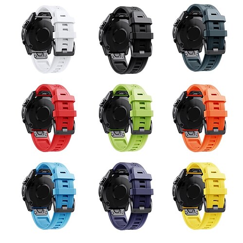 

1 pcs Smart Watch Band for Garmin Fenix 7S / 6S / 5S / 5S Plus Venu 2 Plus / Sq / Sq Music Forerunner 55/245/645/158 Instinct 2S / 2S Solar Approach S42 / S40 / S12 20mm Silicone Smartwatch Strap