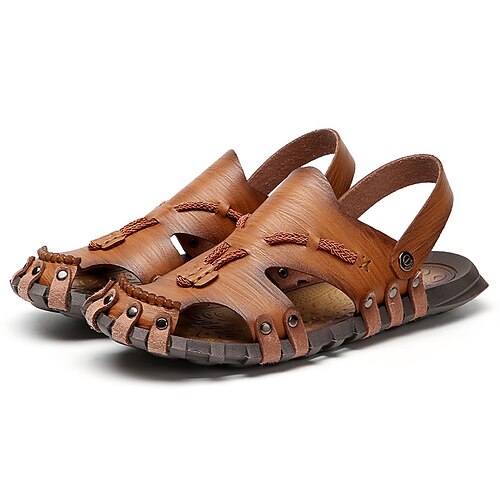 Men's Sandals Classic British Daily Office Career PU Booties / Ankle Boots Black Khaki Brown Spring Summer
Men's Sandals Classic British Daily Office Career PU Booties / Ankle Boots Black Khaki Brown Spring Summer