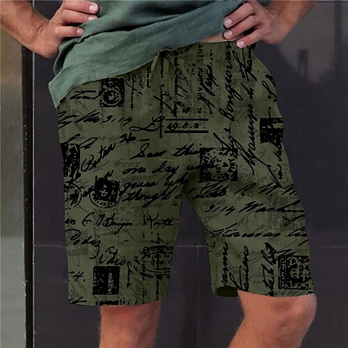 Men's Stylish Designer Straight Shorts 3D Print Elastic Waist Short Pants Sports Outdoor Daily Graphic Prints Letter Cotton Blend Comfort Breathable Mid Waist Army Green M L XL XXL 3XL / Summer
Men's Stylish Designer Straight Shorts 3D Print Elastic Waist Short Pants Sports Outdoor Daily Graphic Prints Letter Cotton Blend Comfort Breathable Mid Waist Army Green M L XL XXL 3XL / Summer