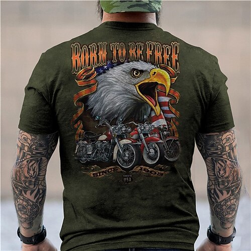 Men's Unisex T shirt Tee 3D Print Graphic Prints Eagle Crew Neck Street Daily Print Short Sleeve Tops Casual Designer Big and Tall Sports Black Army Green Dark Gray
Men's Unisex T shirt Tee 3D Print Graphic Prints Eagle Crew Neck Street Daily Print Short Sleeve Tops Casual Designer Big and Tall Sports Black Army Green Dark Gray