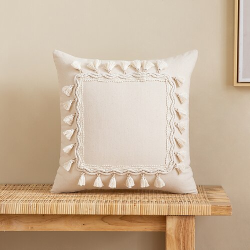 Boho fronha creme almofadas com borlas tecido à mão todo algodão bege para sofá quarto sala de estar
Boho fronha creme almofadas com borlas tecido à mão todo algodão bege para sofá quarto sala de estar