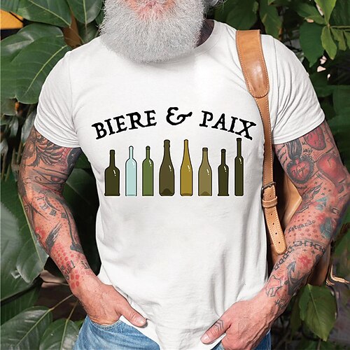 Men's Unisex T shirt Hot Stamping Graphic Prints Beer Crew Neck Street Daily Print Short Sleeve Tops Casual Designer Big and Tall Sports White Black Gray
Men's Unisex T shirt Hot Stamping Graphic Prints Beer Crew Neck Street Daily Print Short Sleeve Tops Casual Designer Big and Tall Sports White Black Gray
