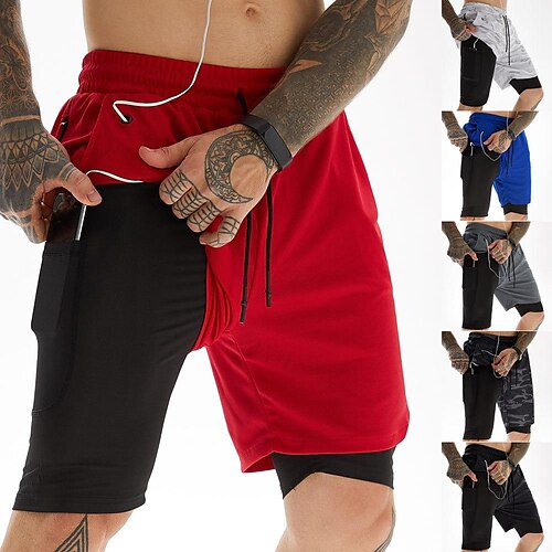 Men's Athletic Shorts Workout Shorts Tennis Shorts Breathable With Pockets Quick Dry Bottoms 2 in 1 Compression Liner Summer Gym Workout Tennis Running / Moisture Wicking / Lightweight
Men's Athletic Shorts Workout Shorts Tennis Shorts Breathable With Pockets Quick Dry Bottoms 2 in 1 Compression Liner Summer Gym Workout Tennis Running / Moisture Wicking / Lightweight