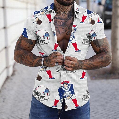 Men's Shirt Print Sports Turndown Street Casual Button-Down Print Short Sleeve Tops Casual Fashion Designer Breathable Gray
Men's Shirt Print Sports Turndown Street Casual Button-Down Print Short Sleeve Tops Casual Fashion Designer Breathable Gray