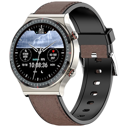 G08 Smartklokke 1.3 tommers Smartklokke blåtann EKG PPG Temperaturovervåking Skritteller Kompatibel med Smarttelefon Dame Herre Vanntett Lang ventetid Meldingspåminnelse IP 67 47mm urkasse
G08 Smartklokke 1.3 tommers Smartklokke blåtann EKG PPG Temperaturovervåking Skritteller Kompatibel med Smarttelefon Dame Herre Vanntett Lang ventetid Meldingspåminnelse IP 67 47mm urkasse