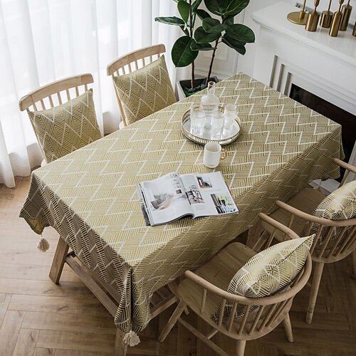 Farmhouse Style Pastoral Tablecloth Cotton Linen Fabric Table Cloth - Washable Table Cover Dust-Proof Wrinkle Resistant for Restaurant, Picnic, Indoor and Outdoor Dining
Farmhouse Style Pastoral Tablecloth Cotton Linen Fabric Table Cloth - Washable Table Cover Dust-Proof Wrinkle Resistant for Restaurant, Picnic, Indoor and Outdoor Dining