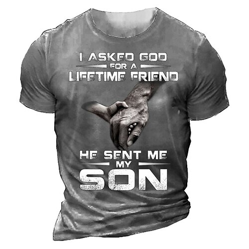 Men's T shirt Tee 3D Print Graphic Hand Letter Crew Neck Casual Daily Print Short Sleeve Tops Fashion Vintage Designer Big and Tall Green Blue Gray
Men's T shirt Tee 3D Print Graphic Hand Letter Crew Neck Casual Daily Print Short Sleeve Tops Fashion Vintage Designer Big and Tall Green Blue Gray