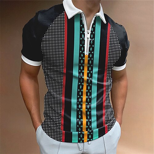 Men's Collar Polo Shirt Golf Shirt Color Block Turndown Green / Black Casual Daily Short Sleeve Zipper Clothing Apparel Sports Fashion Casual Comfortable
Men's Collar Polo Shirt Golf Shirt Color Block Turndown Green / Black Casual Daily Short Sleeve Zipper Clothing Apparel Sports Fashion Casual Comfortable