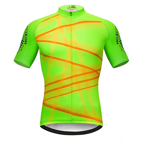 21Grams Men's Cycling Jersey Short Sleeve Bike Top with 3 Rear Pockets Mountain Bike MTB Road Bike Cycling Breathable Quick Dry Moisture Wicking Reflective Strips Green Stripes Polyester Spandex
21Grams Men's Cycling Jersey Short Sleeve Bike Top with 3 Rear Pockets Mountain Bike MTB Road Bike Cycling Breathable Quick Dry Moisture Wicking Reflective Strips Green Stripes Polyester Spandex