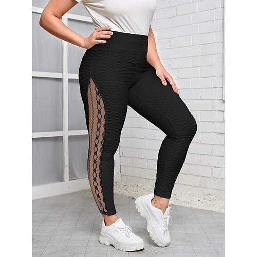 Women's Yoga Pants Patchwork Tummy Control Butt Lift High Waist Yoga Fitness Gym Workout Tights Leggings Fashion White Black Mesh Sports Activewear High Elasticity Skinny / Athletic / Athleisure
Women's Yoga Pants Patchwork Tummy Control Butt Lift High Waist Yoga Fitness Gym Workout Tights Leggings Fashion White Black Mesh Sports Activewear High Elasticity Skinny / Athletic / Athleisure