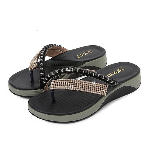 Women's Sandals Boho Bohemia Beach Sparkly Sandals Rhinestone Flat Heel Round Toe Open Toe Elegant Casual Party Beach PU Leather Elastic Band Spring Summer Solid Colored White Black Red
Women's Sandals Boho Bohemia Beach Sparkly Sandals Rhinestone Flat Heel Round Toe Open Toe Elegant Casual Party Beach PU Leather Elastic Band Spring Summer Solid Colored White Black Red