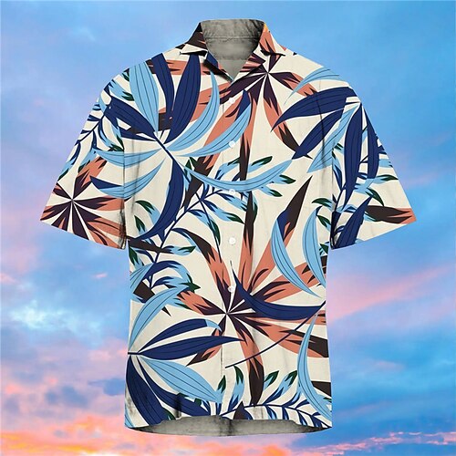 Hombre Camisa Hojas Cuello Vuelto Beige Print Exterior Calle Manga Corta Abotonar Estampado Ropa Moda Design Casual Hawaiano / Verano / Primavera / Verano
Hombre Camisa Hojas Cuello Vuelto Beige Print Exterior Calle Manga Corta Abotonar Estampado Ropa Moda Design Casual Hawaiano / Verano / Primavera / Verano