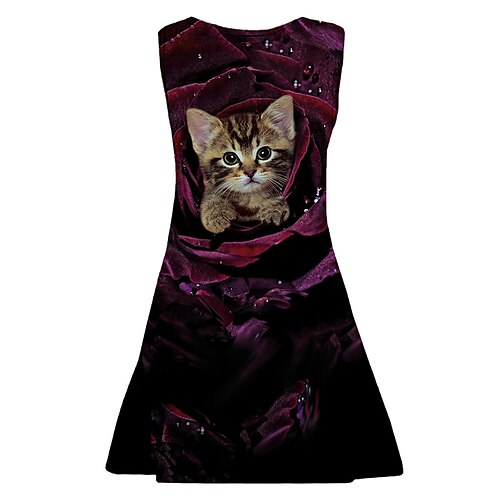 Kids Girls' Dress Animal Strap Dress Above Knee Dress Daily Print Sleeveless Cute Dress 3-10 Years Spring Blue Fuchsia Khaki
Kids Girls' Dress Animal Strap Dress Above Knee Dress Daily Print Sleeveless Cute Dress 3-10 Years Spring Blue Fuchsia Khaki