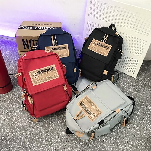 School Backpack Bookbag Solid Color for Student Boys Girls Water Resistant Wear-Resistant Breathable Oxford Cloth School Bag Back Pack Satchel 19.33 inch
School Backpack Bookbag Solid Color for Student Boys Girls Water Resistant Wear-Resistant Breathable Oxford Cloth School Bag Back Pack Satchel 19.33 inch
