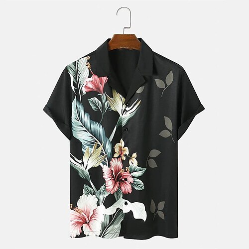 Men's Shirt Print Floral Turndown Street Daily Button-Down Print Short Sleeve Tops Casual Fashion Breathable Comfortable Black
Men's Shirt Print Floral Turndown Street Daily Button-Down Print Short Sleeve Tops Casual Fashion Breathable Comfortable Black