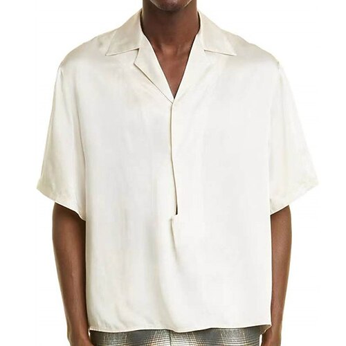 Men's Shirt Solid Color Turndown Party Daily Short Sleeve Tops Casual Fashion Comfortable Beige
Men's Shirt Solid Color Turndown Party Daily Short Sleeve Tops Casual Fashion Comfortable Beige